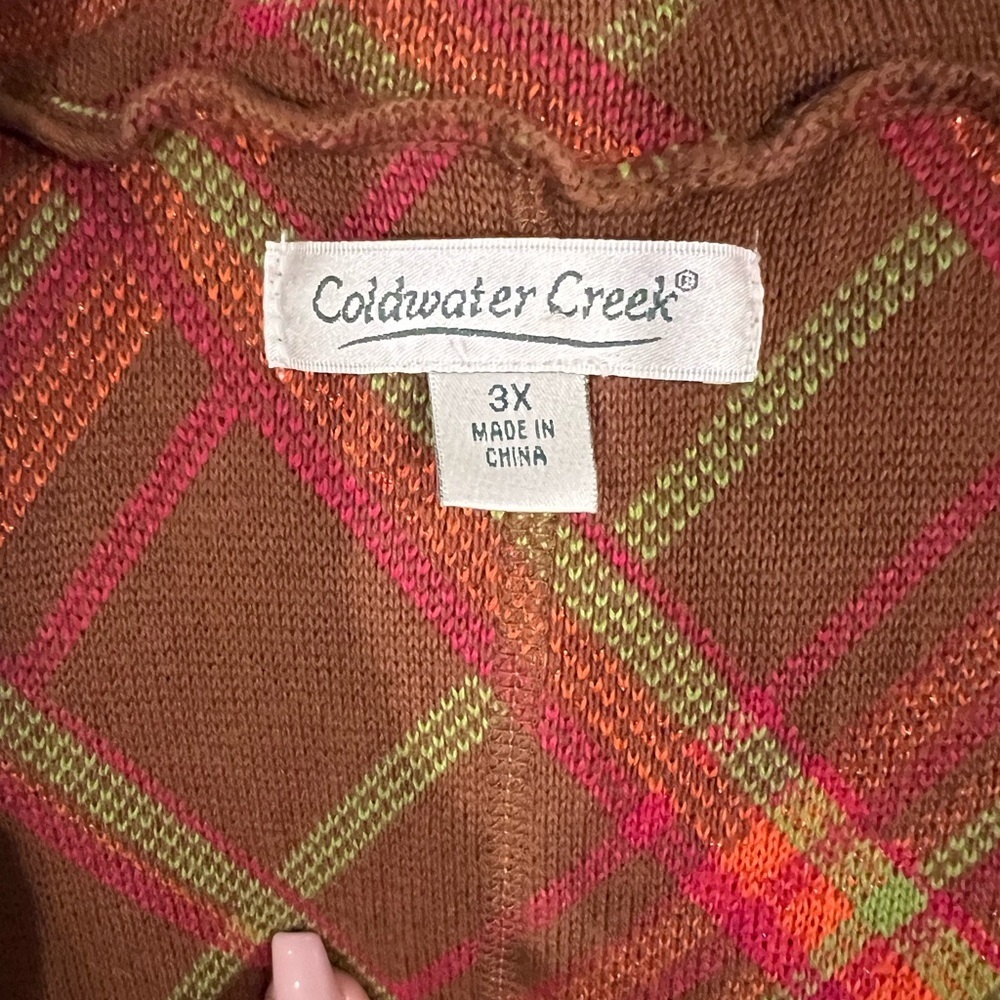 Coldwater Creek Jacket Vintage Style Wool Blend Pockets Multi-Color - Picture 9 of 9